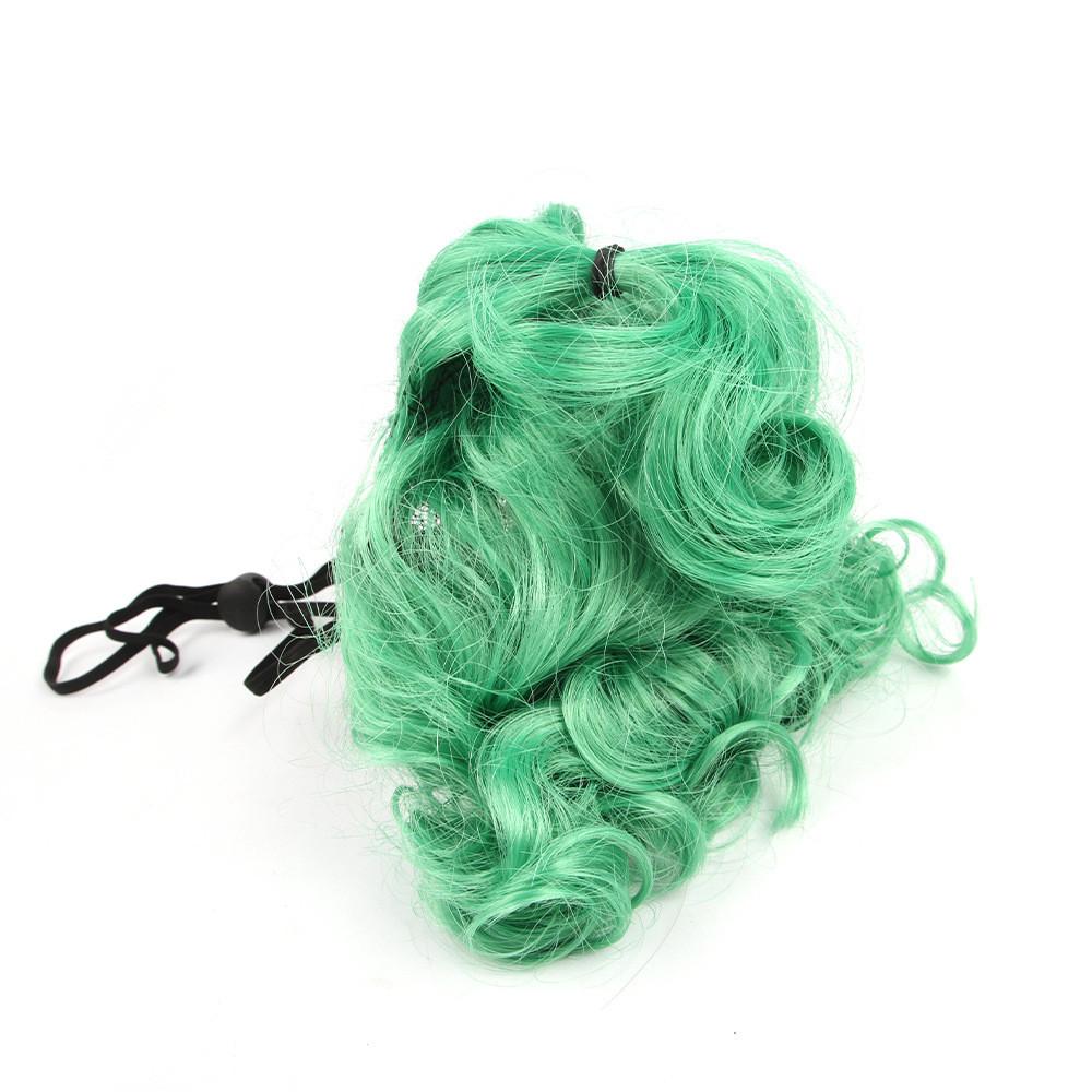 Unique Green Princess Pet Wig Quirky Hair Accessory For Cats And Dogs Great For Photos