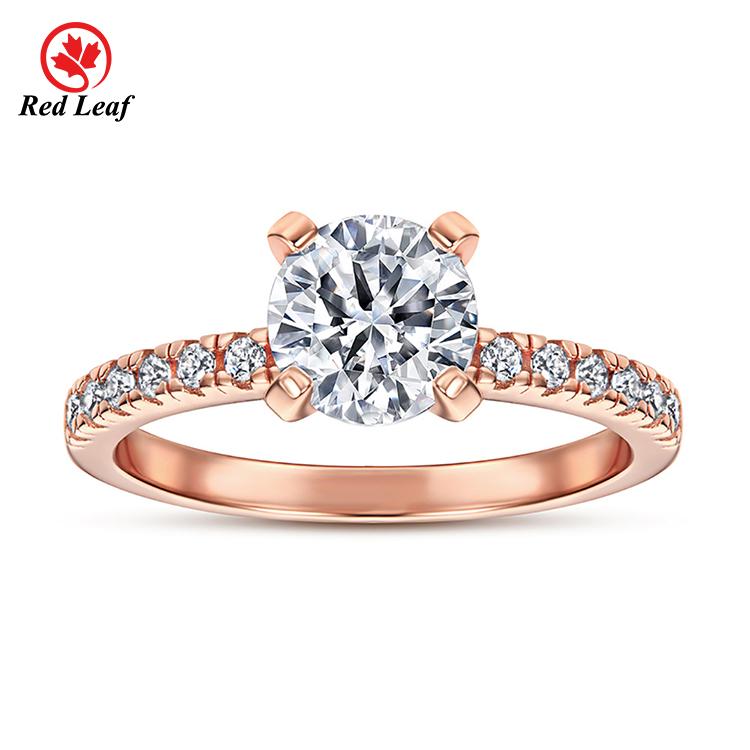 Redleaf Fashion Jewelry 18K 24K Gold Men Women Minimalist 925 Sterling Silver Ring Gold Plated Ring
