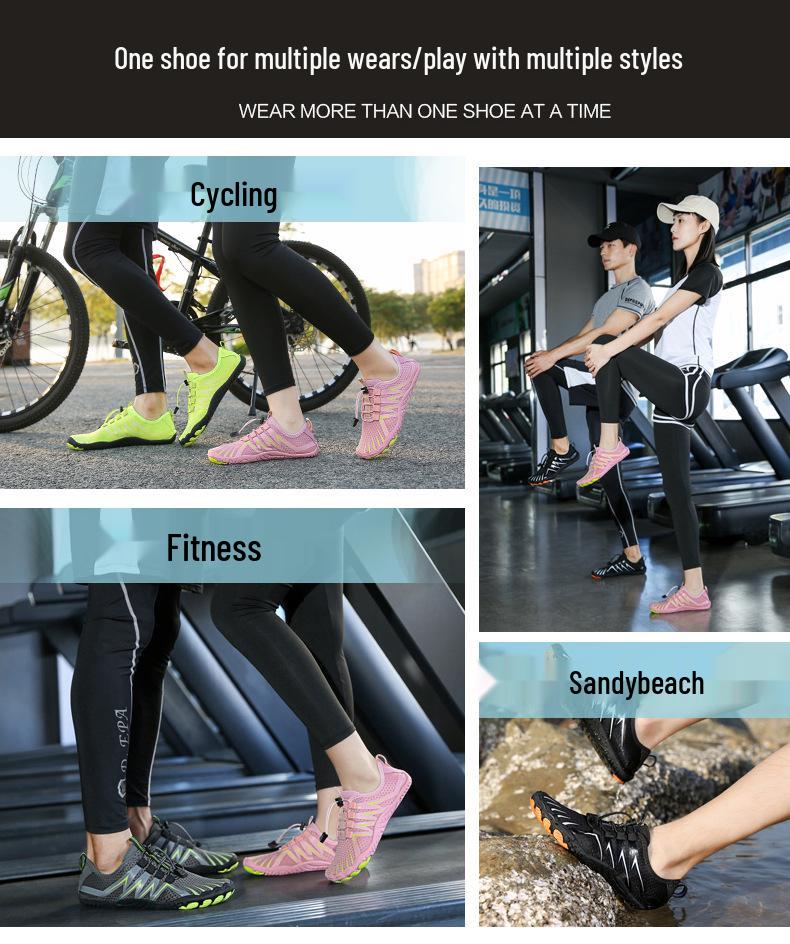 Rutschfeste Schnelltrocknende Strandschuhe für Männer, Frauen und Kinder - Weiche Sohle, Schnittfest, Ideal zum Schwimmen und für Outdoor-Aktivitäten