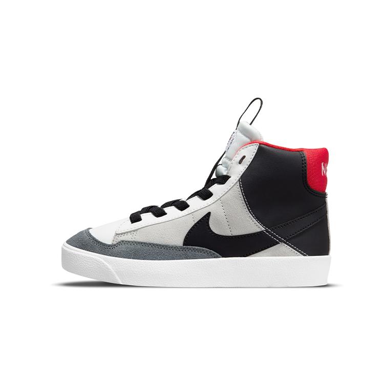 New Nike Blazer 77 SE D Mid Top Skateboard Shoes Black Gray White Children Aged 3 7 Years Old DH8641-100