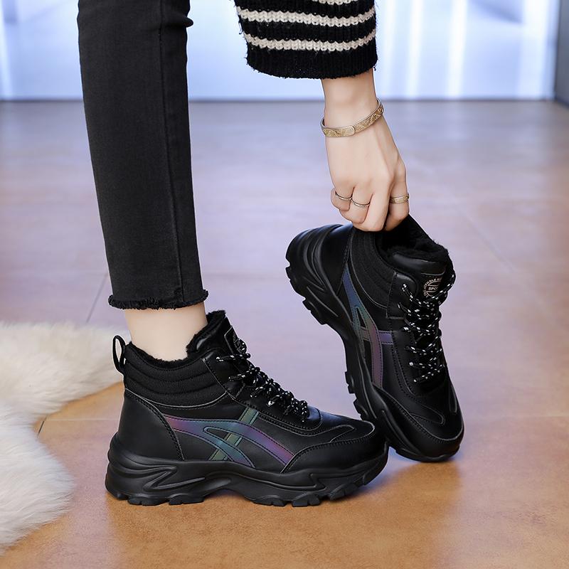 Autumn/Winter Cotton Shoes High-top Women's Winter Boots Lightweight Outdoor Women's Snow Boots
