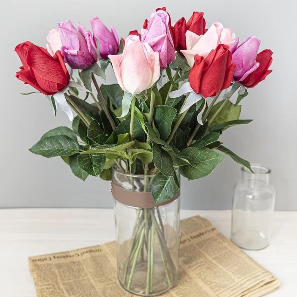 1pc Rose Simulated Rose Bouquet Moisturizing Flower Bouquet Wedding Bouquet  Valentine's Day Gift
