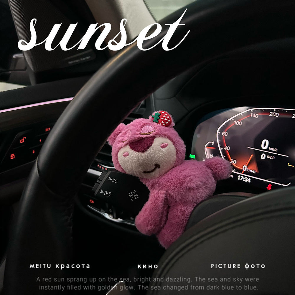 Cute Car Windshield Wiper Decorations Interior Plush Cat Doll Creative Gift Shoulder Pads Car Interior Decoration Accessories