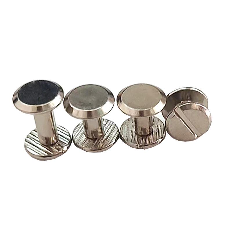 Vernikkeld Platte Kop Riem Stud Klinknagel Clip