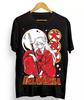 Camiseta Inuyasha Sesshomaru Lua Vermelha Inu Yasha Anime Preta Manga Curta Todos os Tamanhos