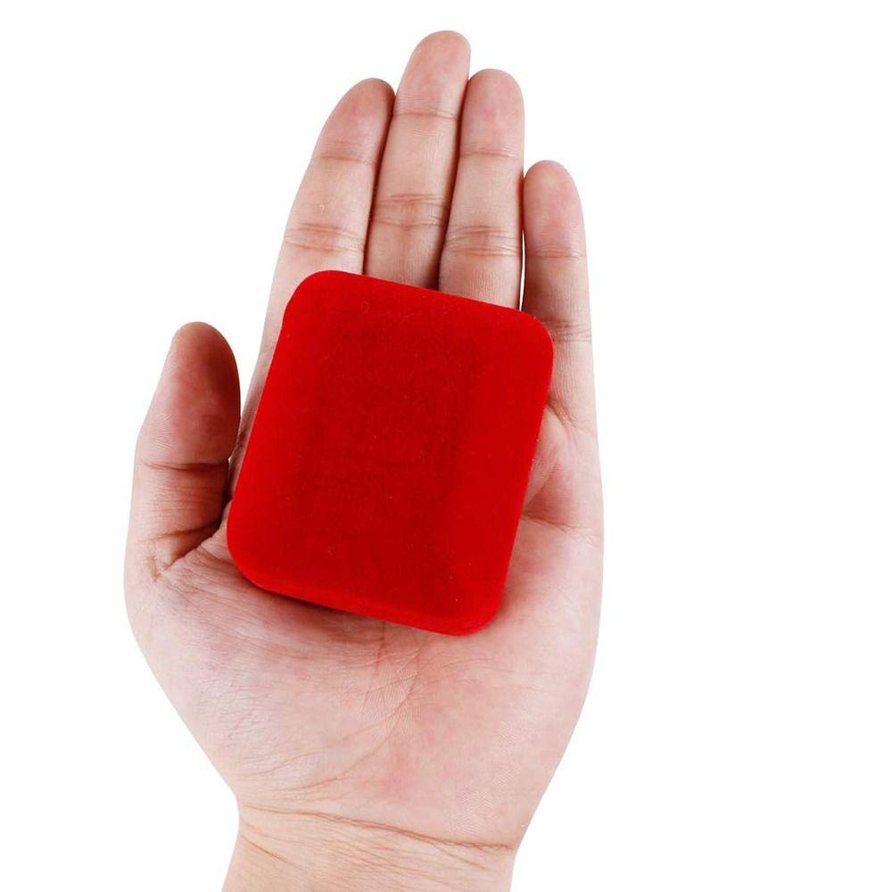 Solid Color LED Ring Jewelry Box Velvet Jewelry Organizer Box Engagement Proposal