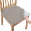 Office and Home Chair Cushion Cover, Square Seat Cushion Anti Fouling Cover Elastic Arc-shaped Chair Cover Stool Cover Split Type Cover
