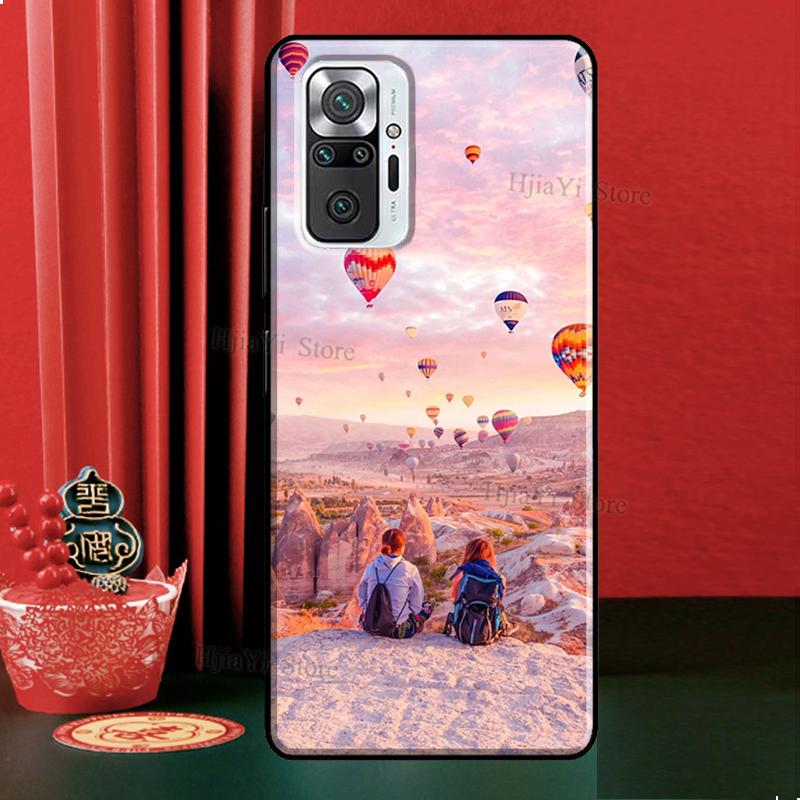 Hot Air Balloon Travel Mountain Case For Xiaomi Redmi Note 12 Pro 11 9 8 10 Pro 9S 10S 11S 12S Redmi 12C 9C 10A 10C Cover