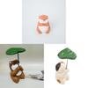 Modern Minimalist Wood Carving Lucky Cat Decorative Figurine For Office Desk And Giftgiving