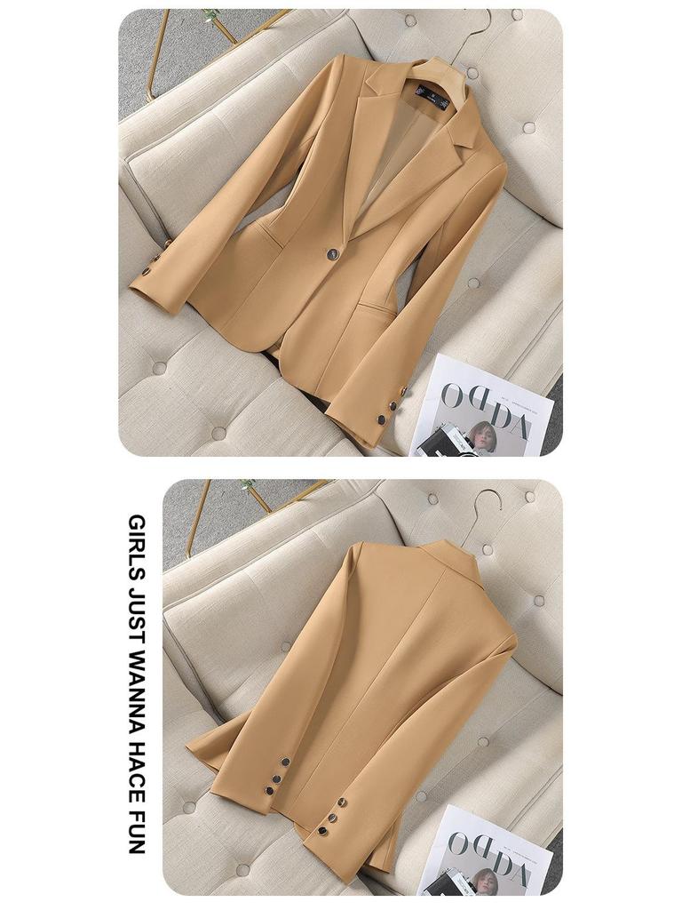 Women's 2025 Spring/Autumn Blazer - Fashionable Versatile Workwear