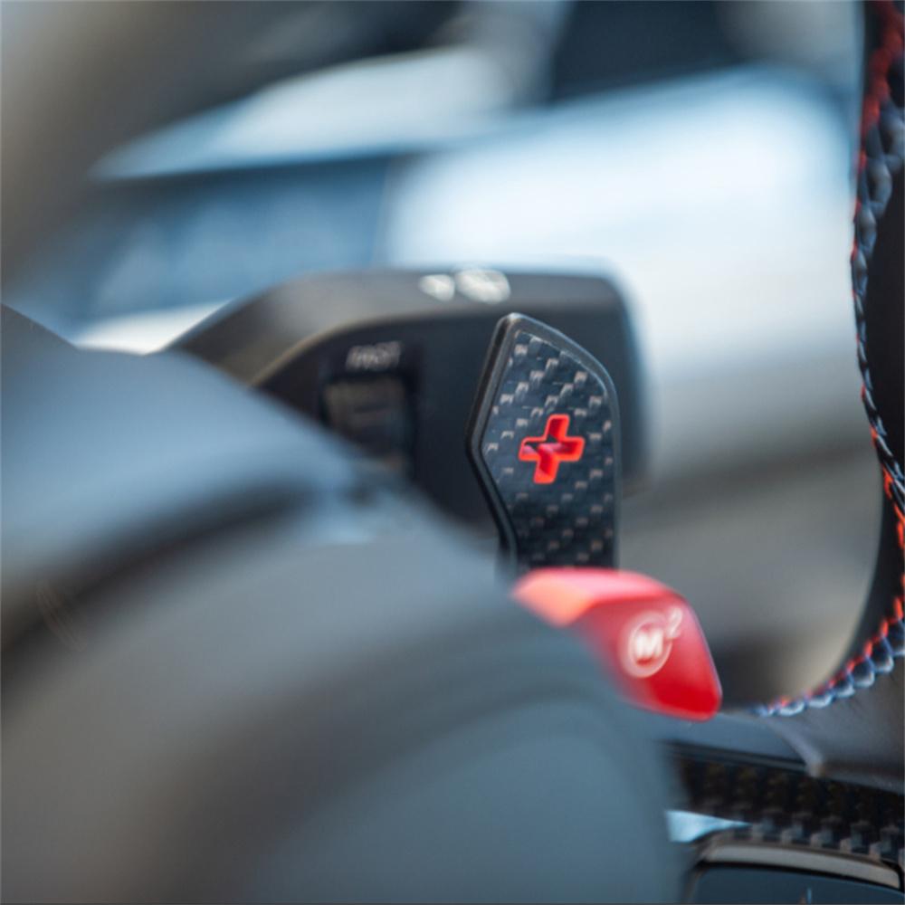 2Pcs Carbon Fiber Steering Wheel Paddle Shifter For BMW G20 M3 M4 G80 G82 M340i