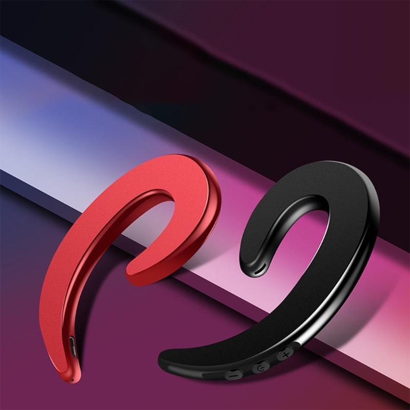 Painless Wearing Headsets with Mics for Phone Bluetooth-compatible Headphone Sport Earhook Bone Conductions Earbud