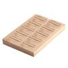 Holzohrringe Ringe Schmuck Display Tablett Organizer Halter 15 Slots Weiß