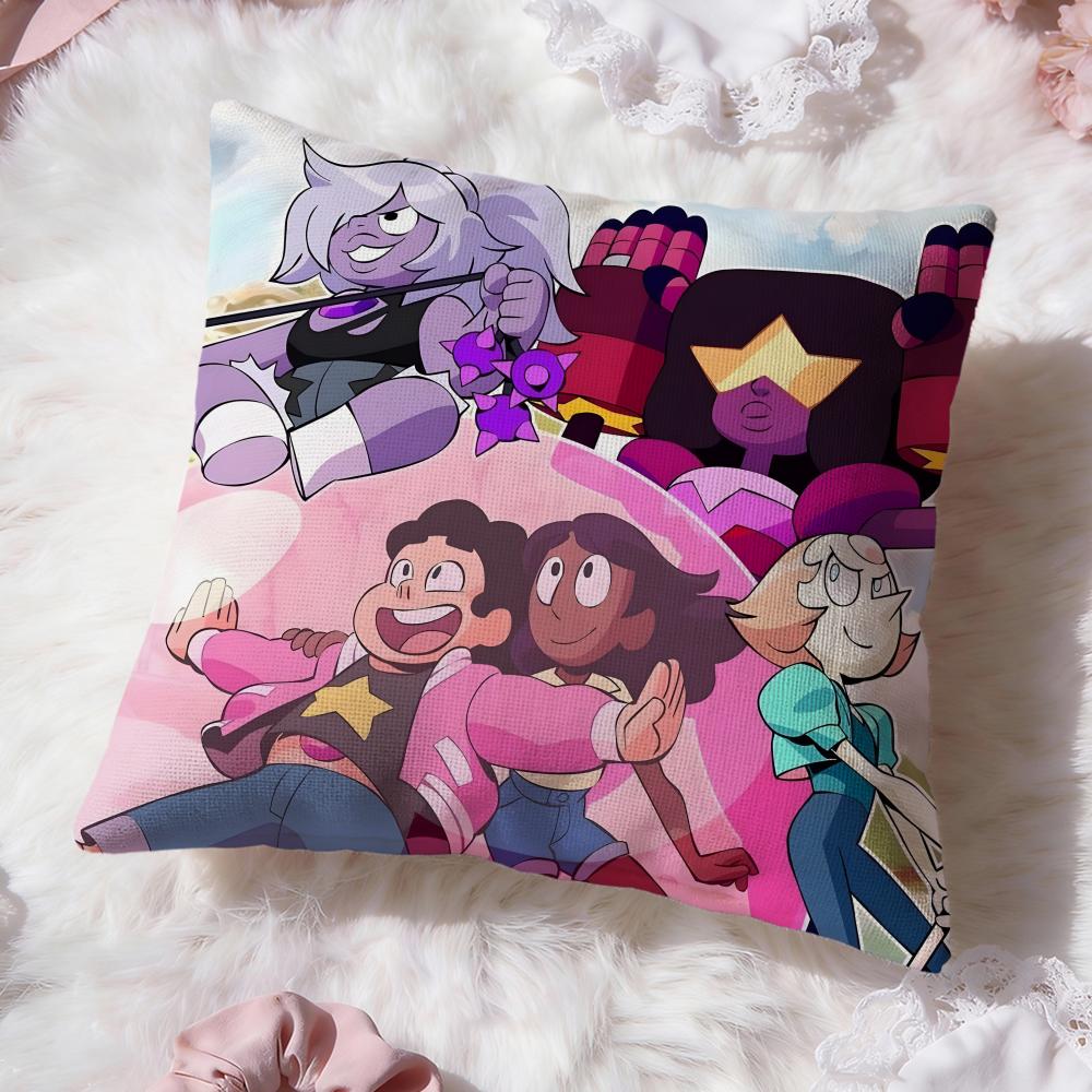 S-Steven Universe FutureS Cushion Cover Premium Comfort Reversible Pillow Cove -Two in One Design for Any Room & Car Interior