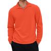 Men's Casual Retro Small V-neck Long-sleeved Top