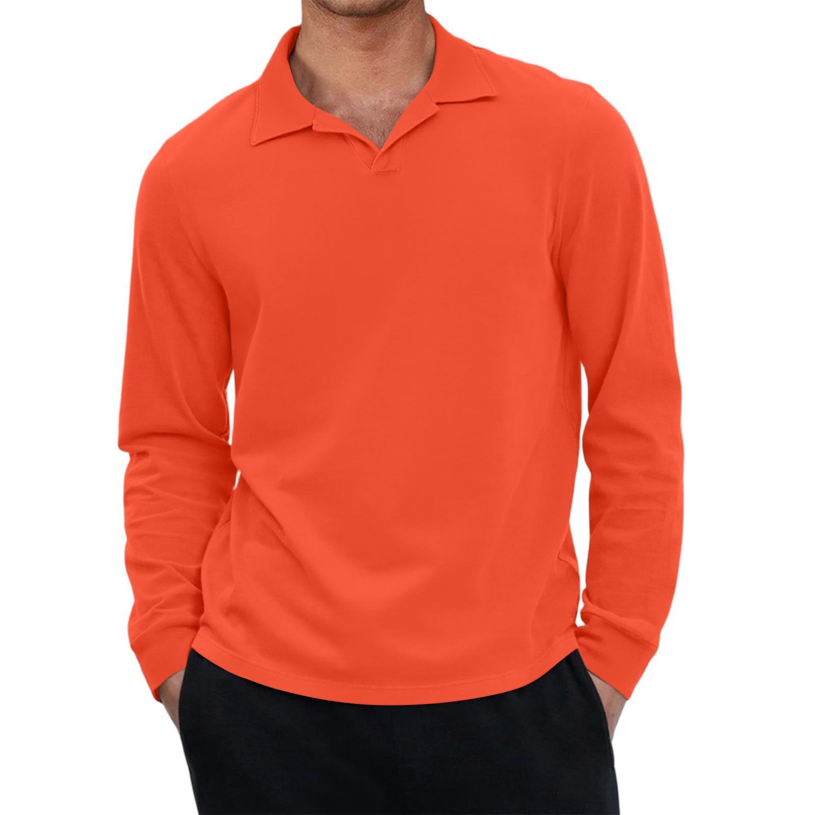 

Men s Casual Retro Small V-neck Long-sleeved Top XXXL