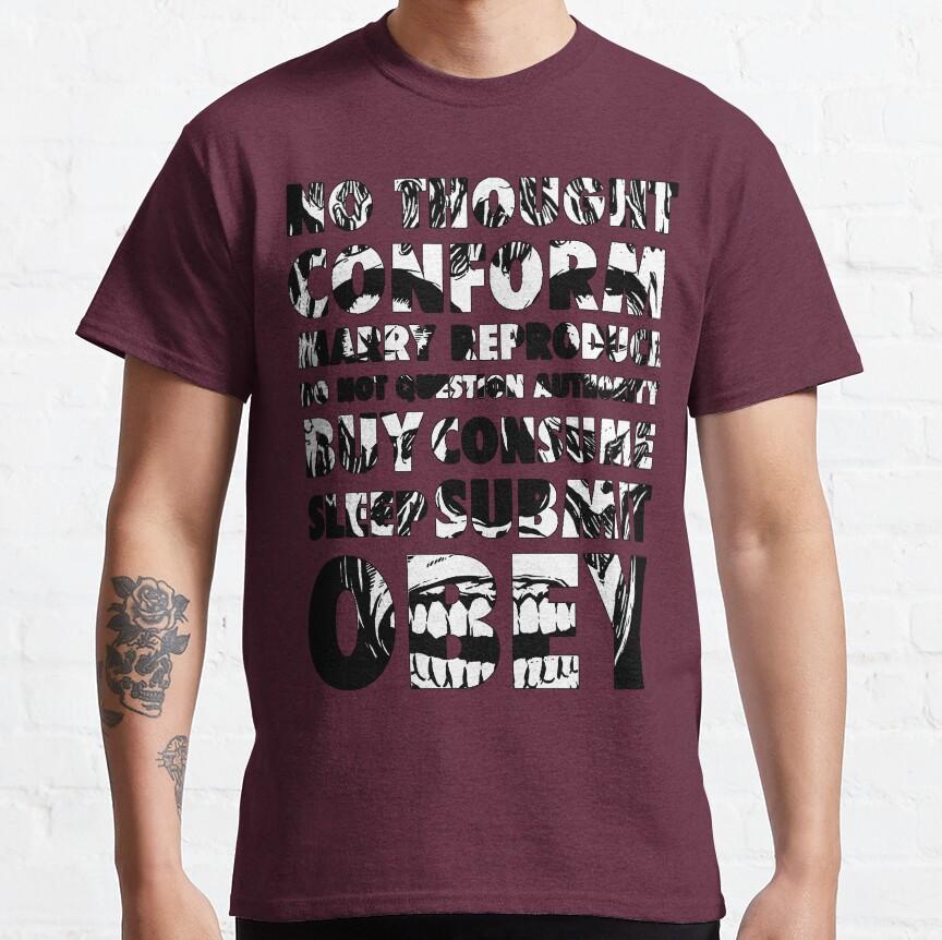 XIXI Fashion Retro Horrorfilm They Live Obey meme John carpenter vintage consume 80s Alien Grafische T-shirts grote maat Volwassen S-6XL 4XL