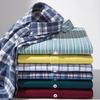11XL Fits 160 KG Oversized Long Sleeve Shirt Men Outdoor Casual Oxford Men Shirts Long Sleeve 100 Cotton Big Sizes with Pockets