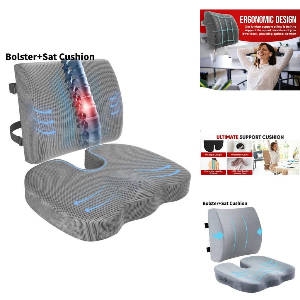 Ergonomic Memory Foam Car Seat Cushion Comfortable And Supportive Backrest For Office Chair