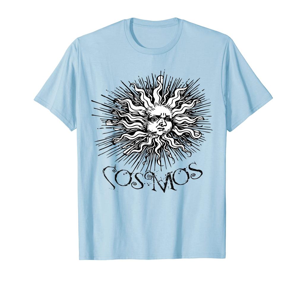 Cool Cosmos Sun Vortex Flames T-Shirt for Men, Women and Kids