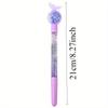 16 Stück Lebendiger Schmetterlings-Glitzer-Pailletten-Stift 0,5 mm Schwarz Modisches Glattes Schreibgefühl, Perfekt für Schüler-Schreibwaren, Partygeschenke Zurück zur Schule