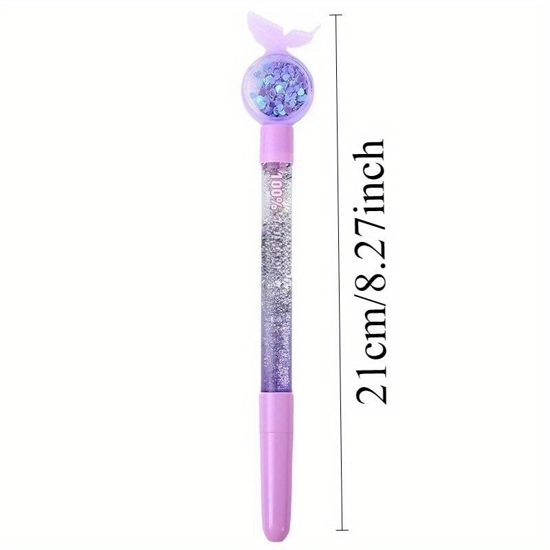 16 Stück Lebendiger Schmetterlings-Glitzer-Pailletten-Stift 0,5 mm Schwarz Modisches Glattes Schreibgefühl, Perfekt für Schüler-Schreibwaren, Partygeschenke Zurück zur Schule