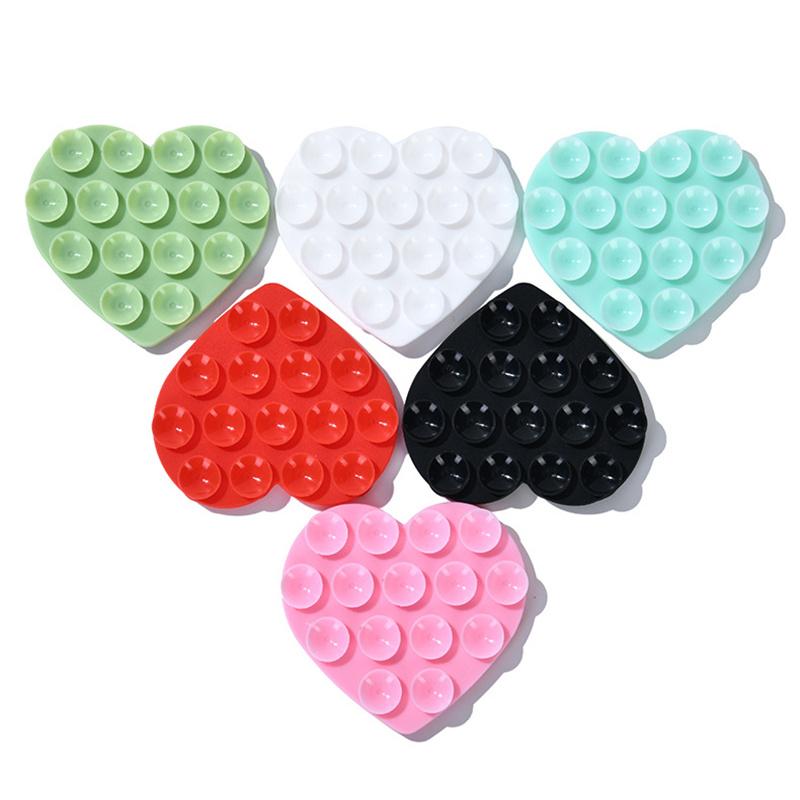 Heart Suction Cup Phone Mount Phone Accessories Hands-Free Strong Grip Holder For Selfies And Videos
