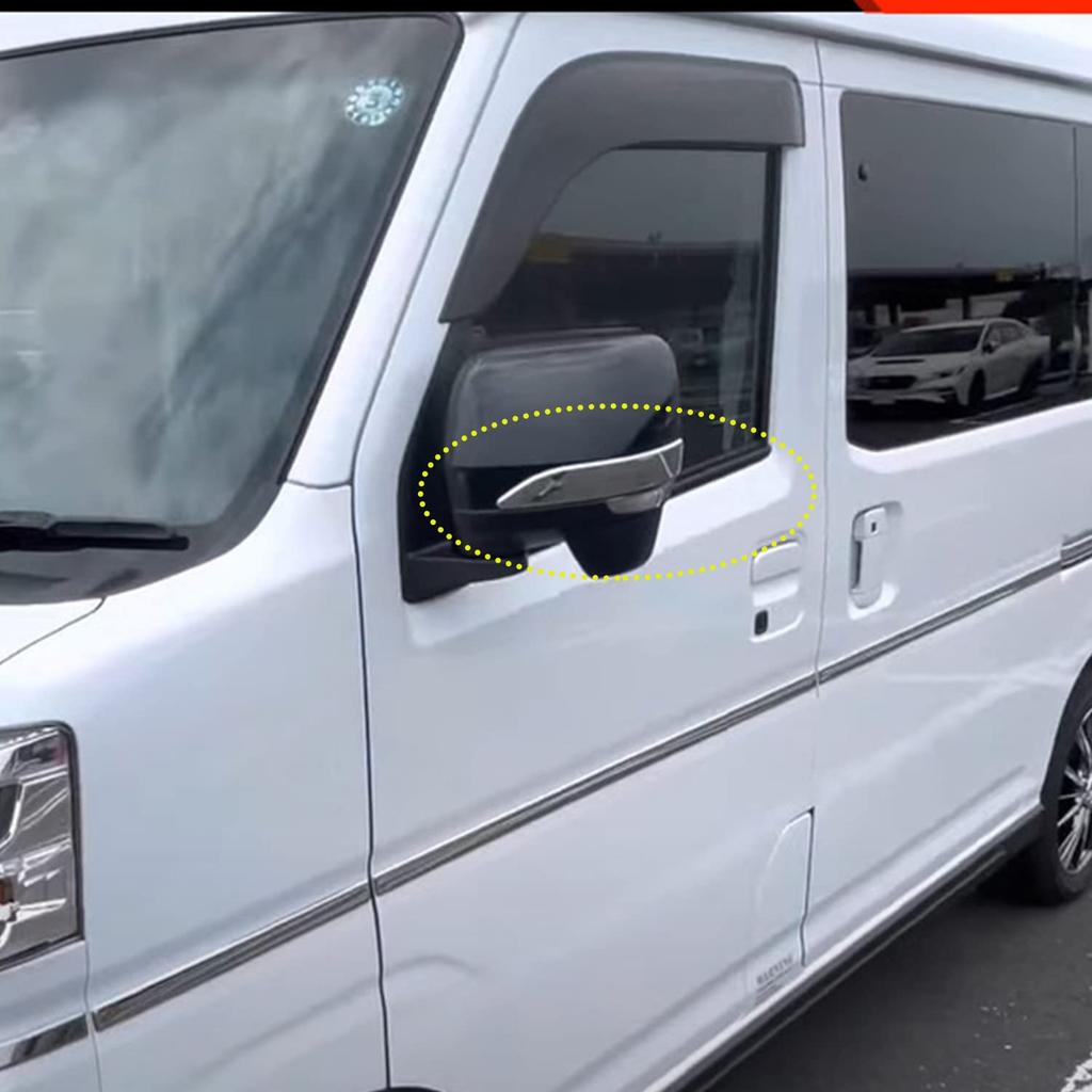 HyoLebi Side Mirror Decorative Covers for Daihatsu New Atrai Hijet Cargo S700V S710V Rearview Mirror Mirror Finish Accessory Option and Right