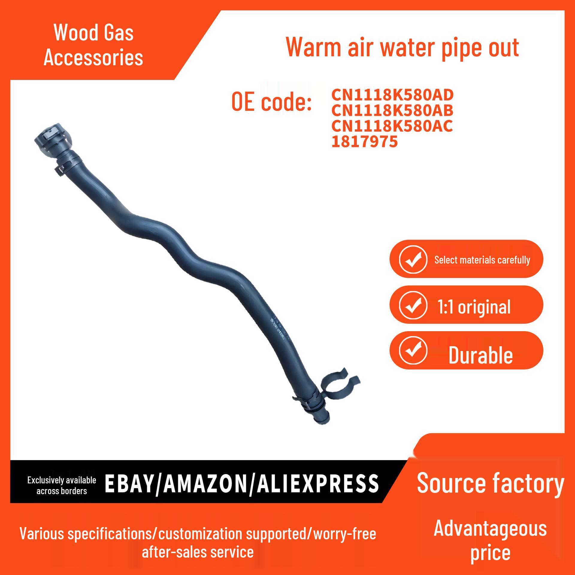 

CN1118K580AD Water Hose for 2013-2021 Ford EcoSport 1.5L Heater/Radiator Outlet pokess