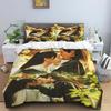 Ancient Chinese fantasy couple print bedding set, three-piece set, duvet cover and pillowcase set, dormitory single and double b