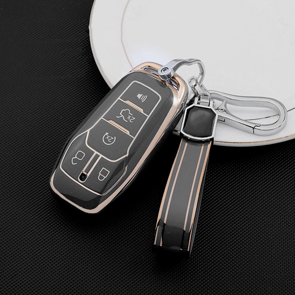 Soft Tpu Car Key Case Fob Cover For Ford Fusion Mondeo Mustang F-150 Explorer Edge Car Accessories