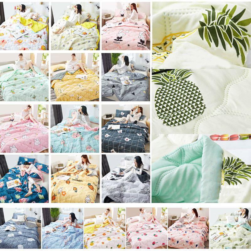 Quilt Summer Conditioning Thin Duvet Home Dormitory Single Double Washed Blanket