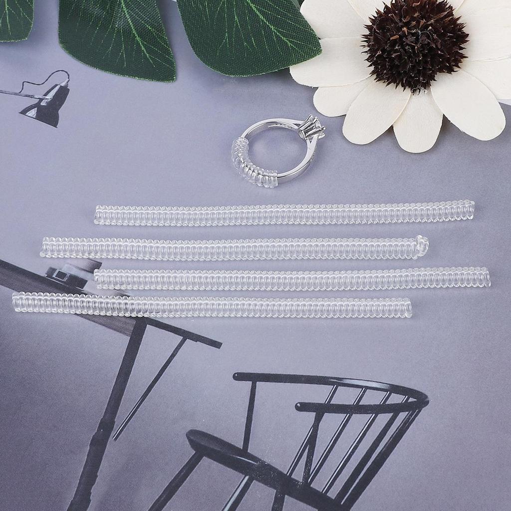 4Pcs/bag BP Spring Invisible Ring Adjustment Fine Round Wire Accessorie