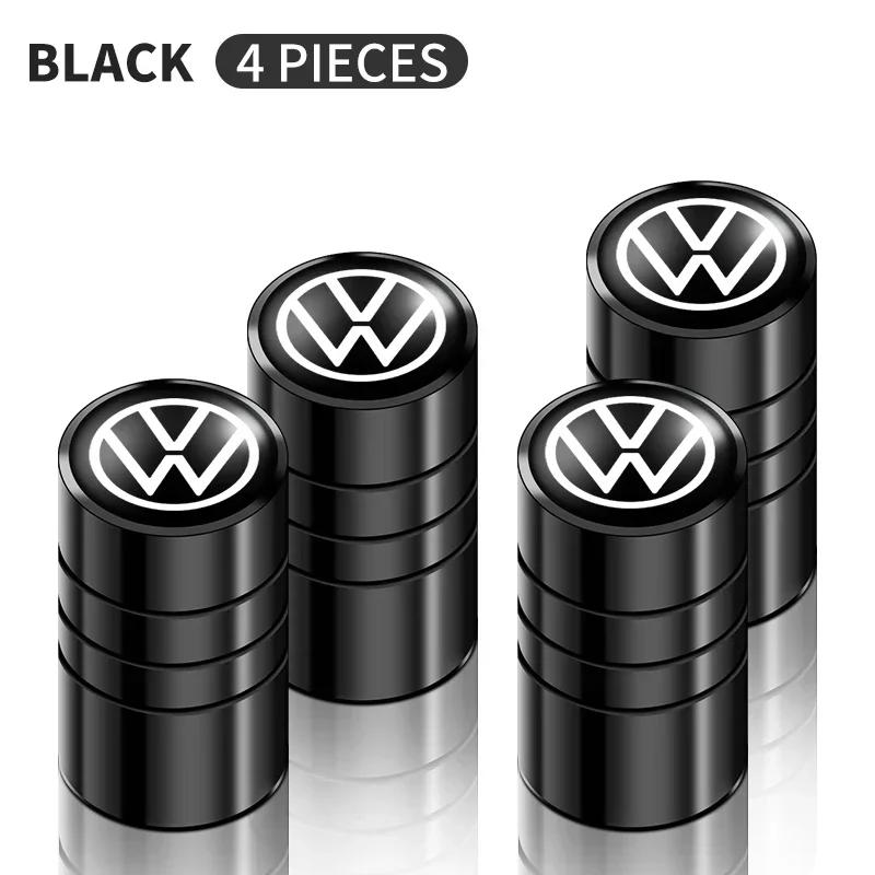 

For Volkswagen VW Car Metal Wheel Tire Valve Caps Dust Capwith Car Accessories For Volkswagen CC R-Line GTI T5 Golf T-ROC R Polo