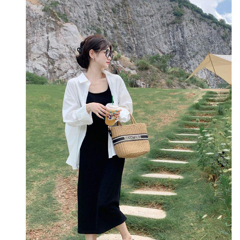 2026 Korean-Style Loose Casual Vest & Sun Protection Shirt Set for Women