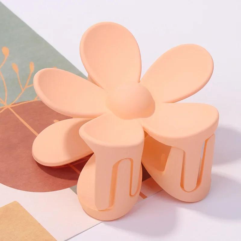 3.5cm 7cm Korea Flower Shape Hair Claw Clips Women Girls Ponytail Hairpin Barrette Headwear Accessories