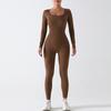Clearance Is Non-refundable, Seamless One-piece Yoga Clothes, Integrated Sports Training, Fitness Clothes, High Elastic Belly and Shapewear.