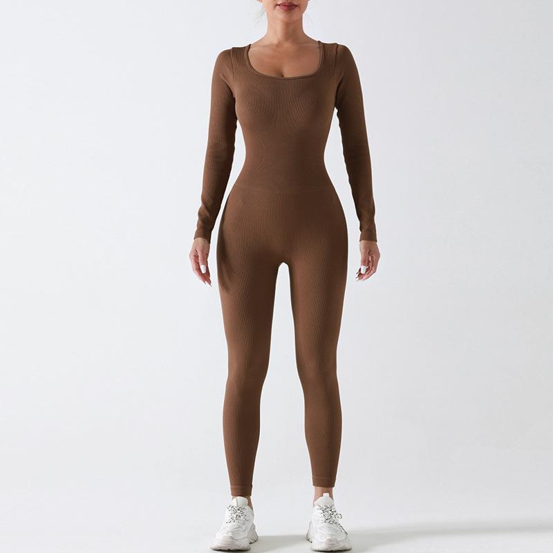 Clearance Is Non-refundable, Seamless One-piece Yoga Clothes, Integrated Sports Training, Fitness Clothes, High Elastic Belly and Shapewear.