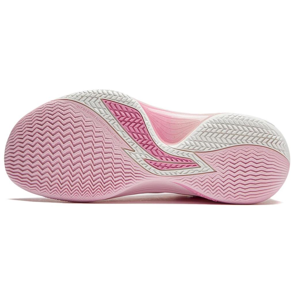 Li Ning Flashing Lehké Prodyšné Nízké Basketbalové Boty Pánské tenisky Růžové ABPU007-4