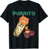 New Limited Funny Purrito Cat In a Burrito, Cat Lover Mexican Food Kitty T-Shirt