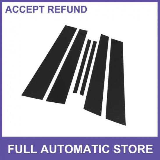 Door Pillar Window Trim SIX  for Acura TL 2004-2008 Black