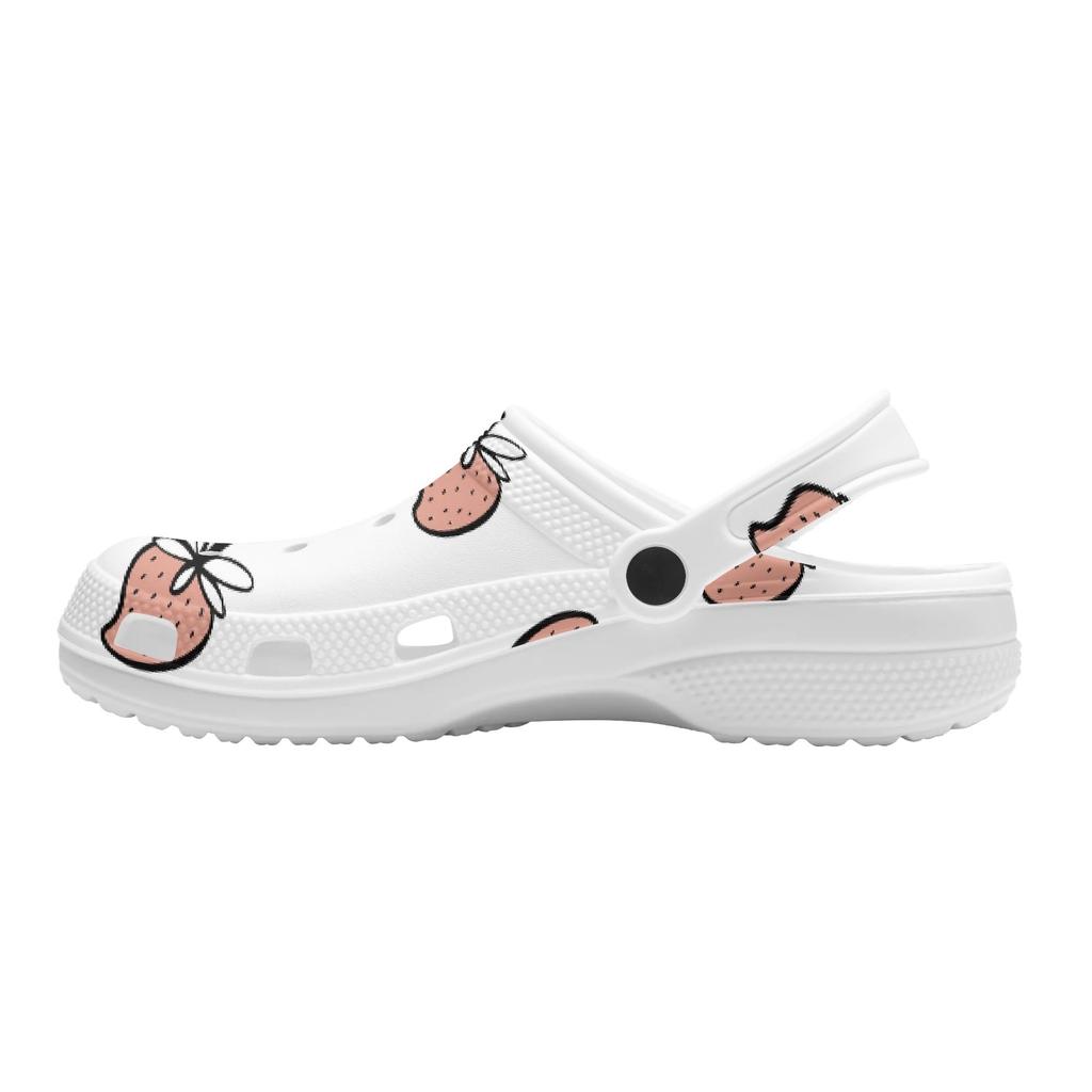 Fun Printed EVA Travel Clogs Unisex Easy Clean Breathable Travel Use Slip On Beach Garden Daily Walking Casual Slippers Beach Wear