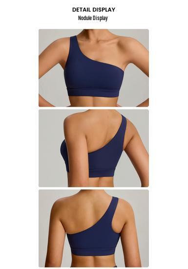 Reggiseno Sportivo Monospalla: Gilet Sexy, Antiurto, ad Alta Elasticità per Yoga e Fitness