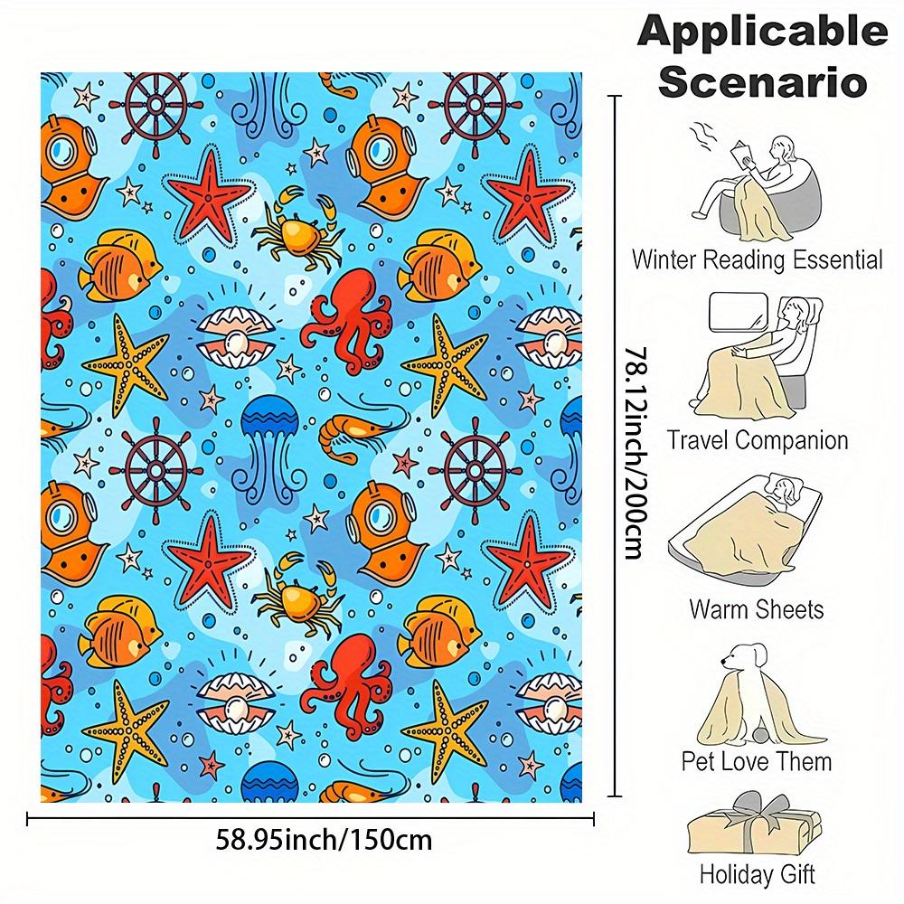 Tiki Bar Print Flannel Blanket Reversible Tropical Throw for Summer Vibes AllSeason Comfort Luau Themed Gift