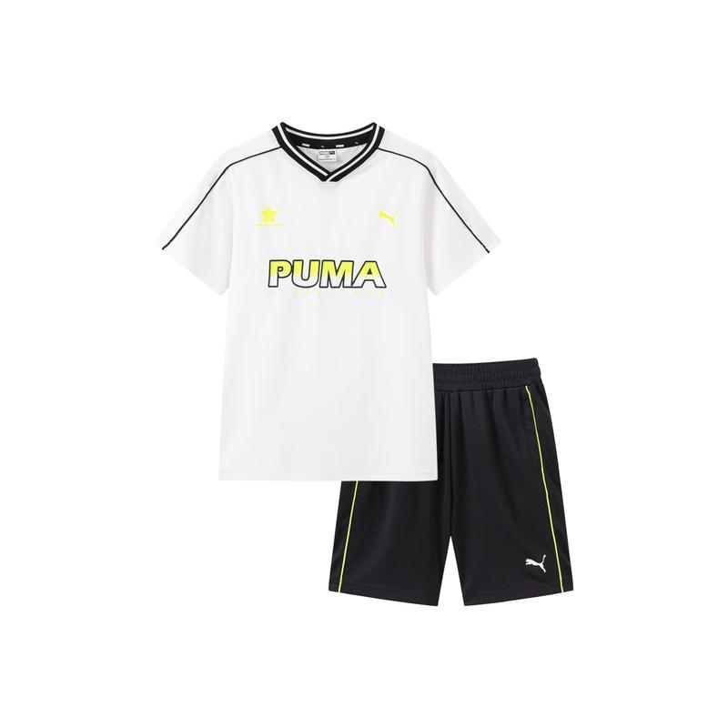 Летний влагоотводящий комплект с коротким рукавом для детей Puma 165