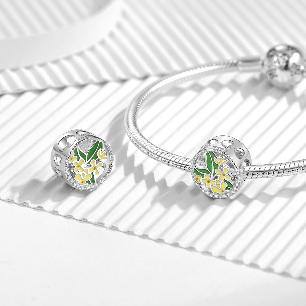 Charms Do Pandora Zawieszka Charms Osmantus Sierpień Srebro 925 Charmsy Trusky