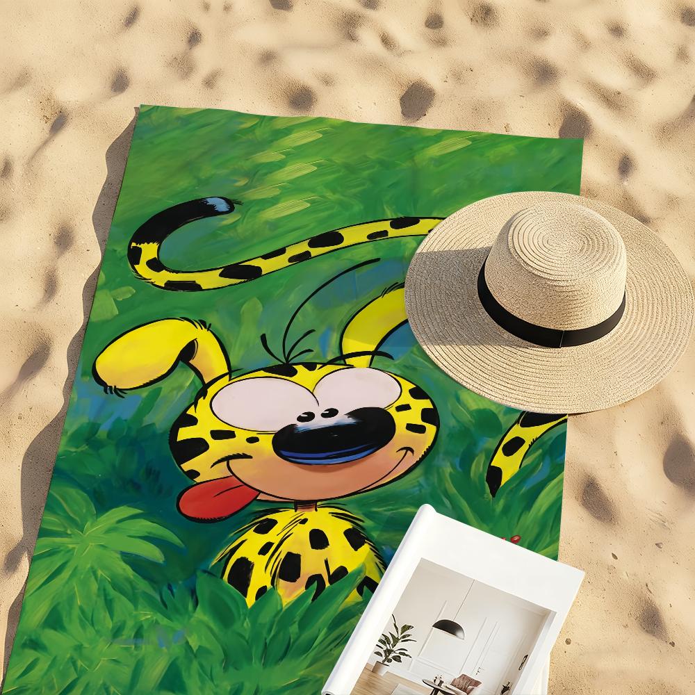 Asciugamano Divertente Carino M-Marsupilami Cartone Animato Morbido Piscina Regalo Per Viaggio Palestra Doccia Campeggio Asciugatura Rapida Sportivo Grandi Asciugamani da Spiaggia