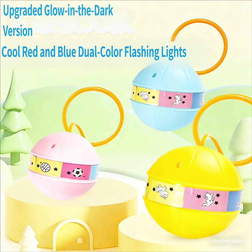 Children'S Luminous Jumping Ball Balance Feelings Training Toys Luminous Bouncing Ball Outdoor Sports One-Foot Ball Kids Game