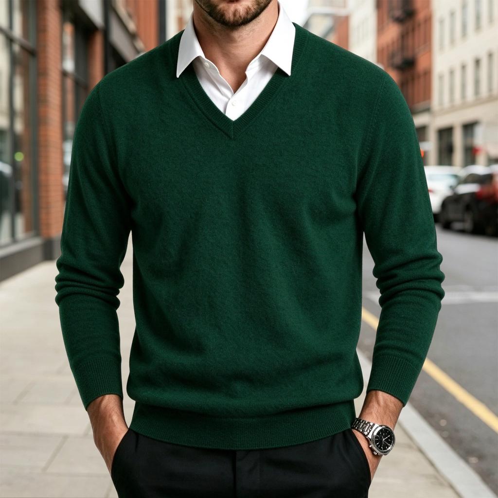 Maglione Pullover in Maglia da Uomo Autunno Inverno, Top Casual Quotidiano per Casa e Uso Esterno