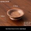 Wutuo Solid Wood Black Walnut Dessert Plate